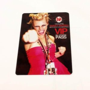 VIP Passes<br>3" x 5"<br>14pt UV Coated Cover<br>1-3 days