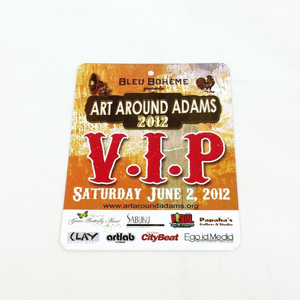 VIP Passes<br>2.125" x 3.375"<br>14pt UV Coated Cover<br>1-3 days