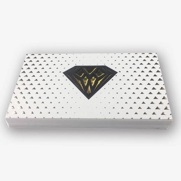 Business Cards<br>Suede Cards w/ Raised Metallic Foil<br>18pt Thickness<br>5-7 days