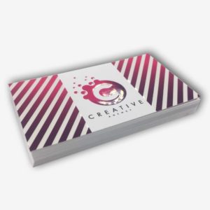 Business Cards<br>Suede Cards w/ Raised Spot UV<br>18pt Thickness<br>5-7 days