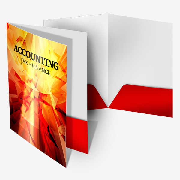 Presentation Folder<br>9"x14.5"<br>14pt UV Coated Cover<br>4-6 days