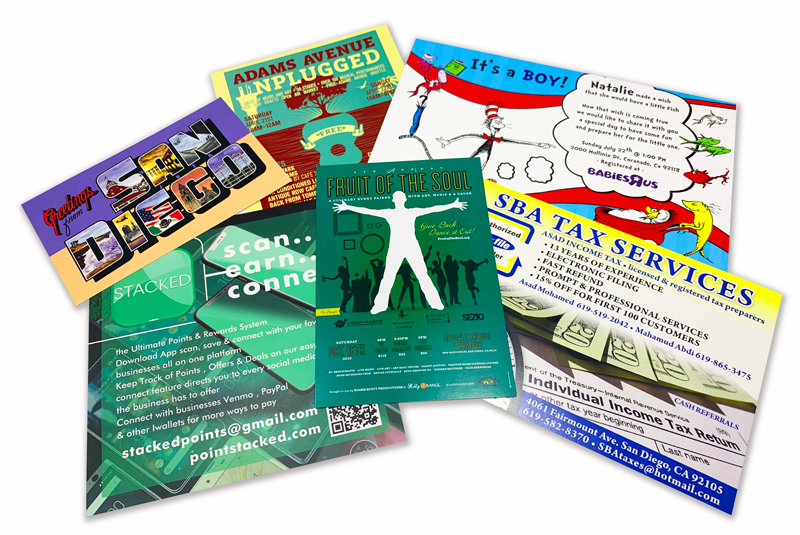 Full Color Postcards<br>Choose Size<br>Choose Stock<br>2-3 days